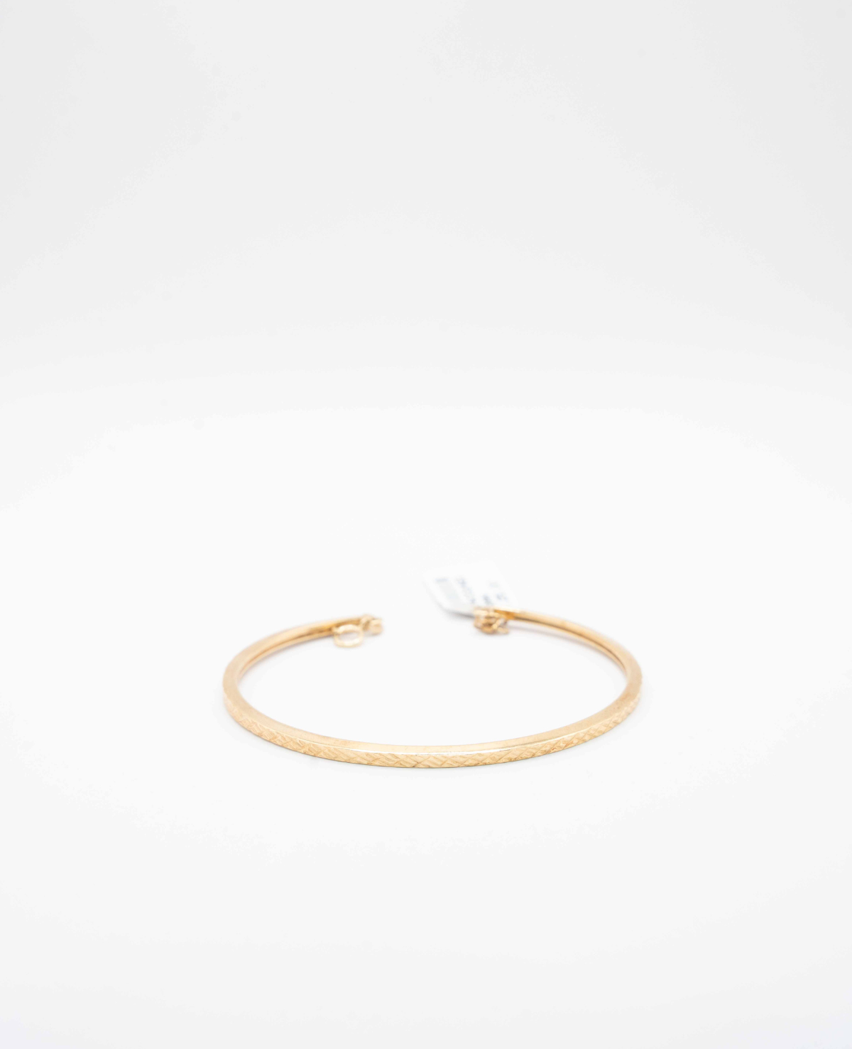 Diamond Cut Gold Kada, Openable Bangle