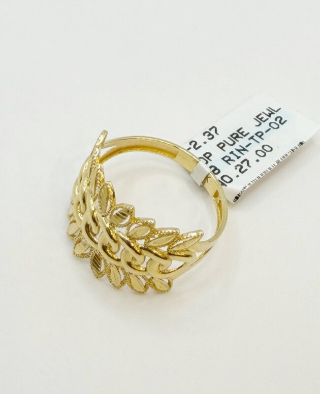Yellow Gold Floral Vine Ring