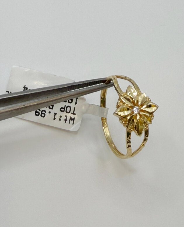 Yellow Gold Floral Ring