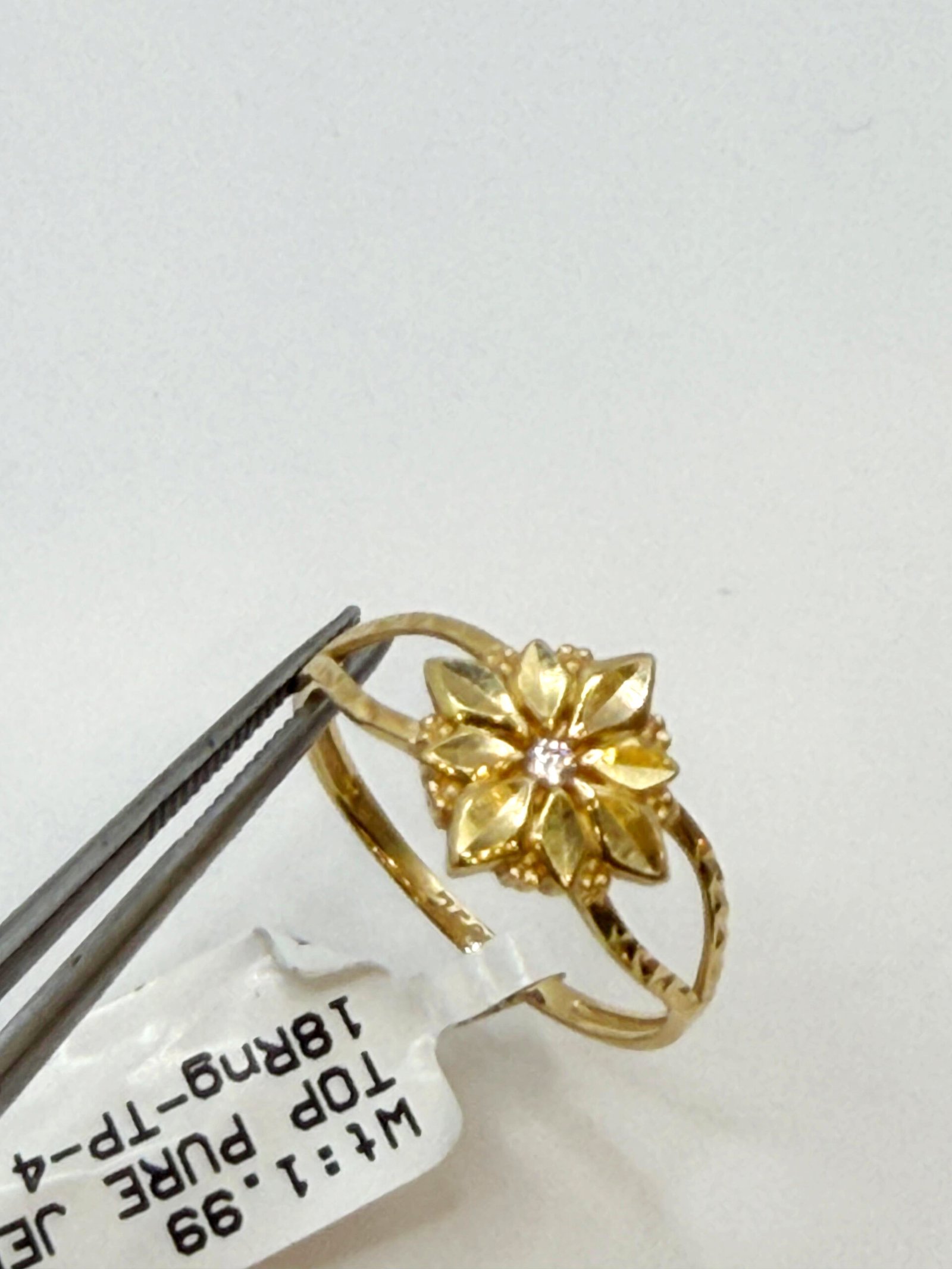 Yellow Gold Floral Ring - Image 3