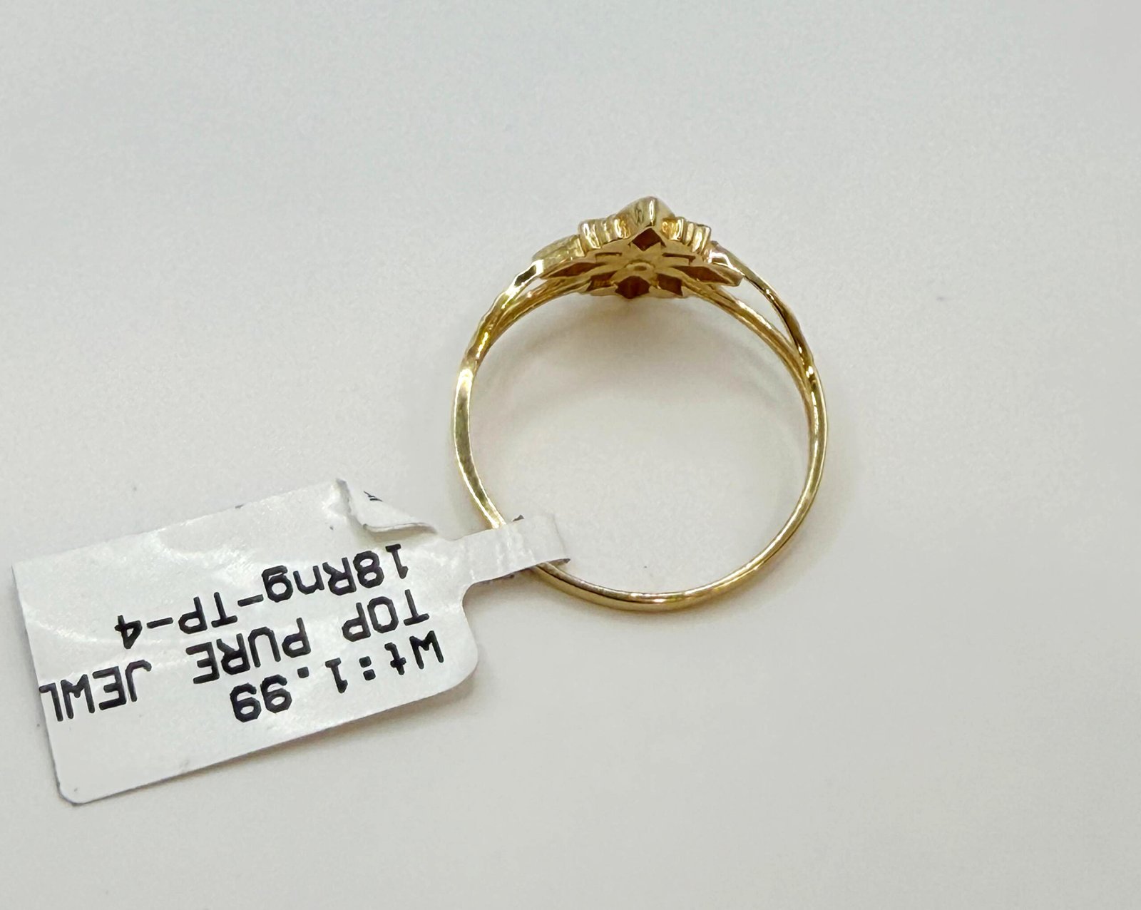 Yellow Gold Floral Ring - Image 2