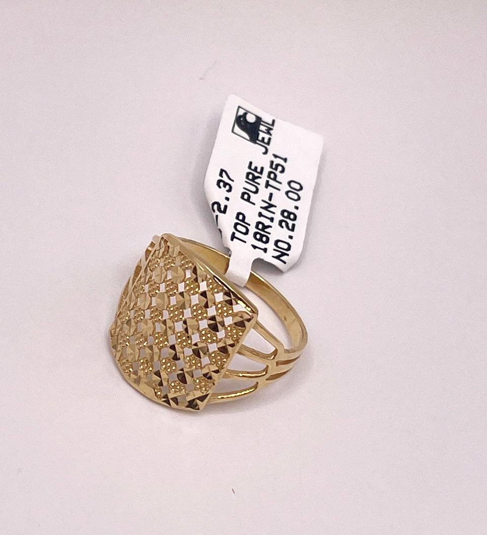 Yellow Gold Dome Ring - Image 8