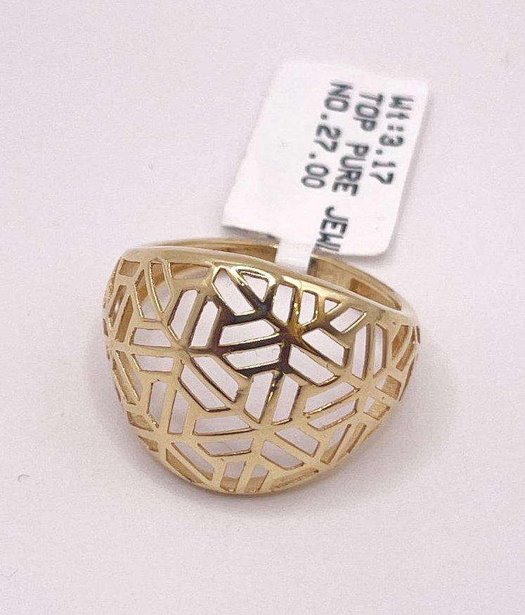 Yellow Gold Dome Ring - Image 3