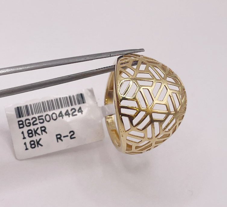 Yellow Gold Dome Ring - Image 6