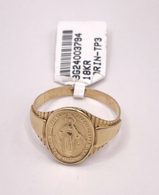 Yellow Gold Religious Signet Ring