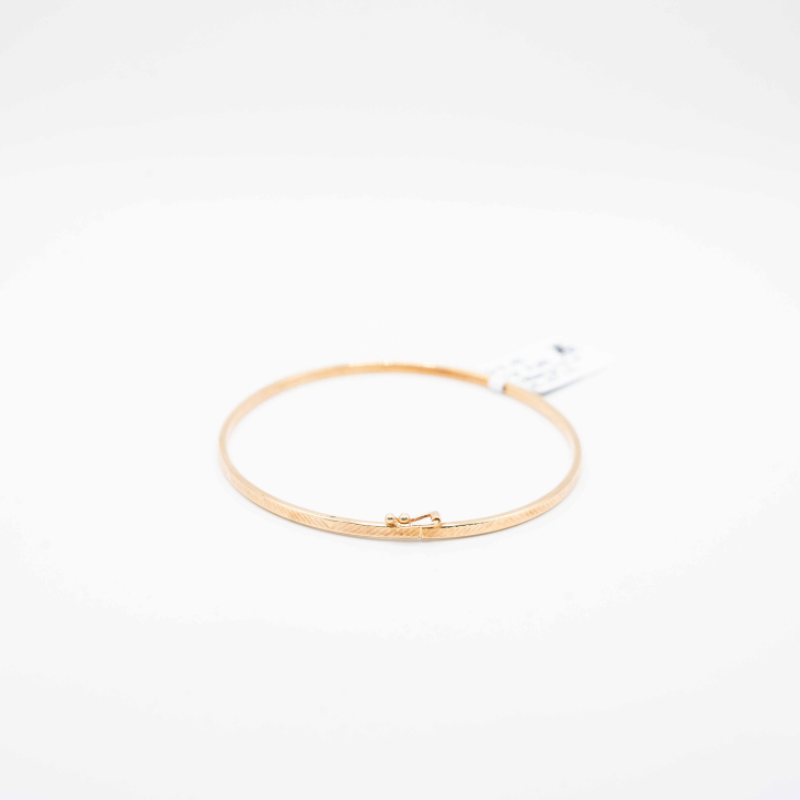 Textured Gold Bangle